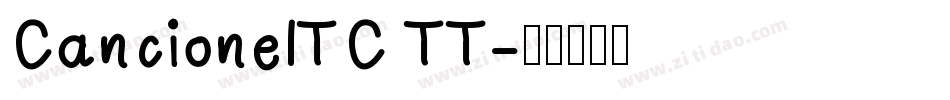 CancioneITC TT字体转换